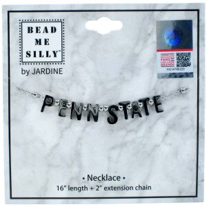 Penn State silver necklace